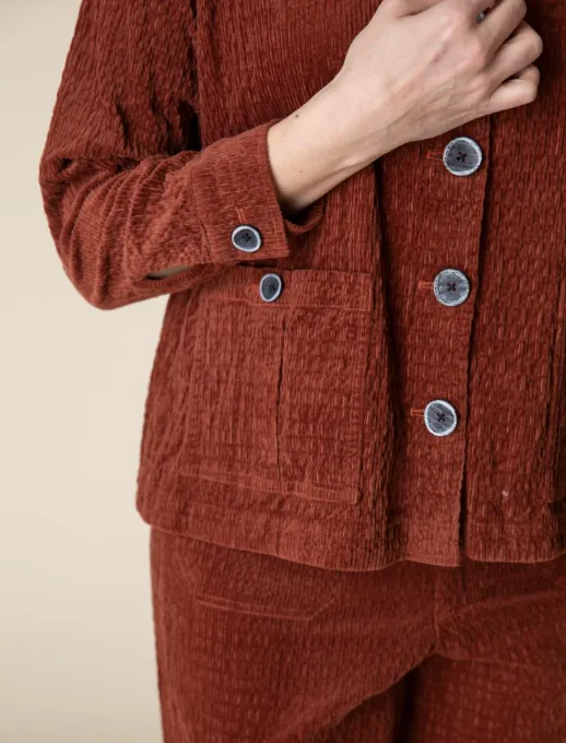 45115 - Rustic Cord Cargo Jacket