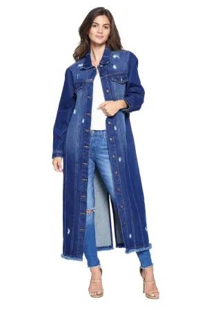 Blue Age Distressed Women’s Denim Jacket