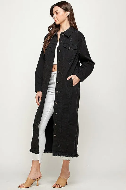 Blue Age Distressed Women’s Denim Jacket