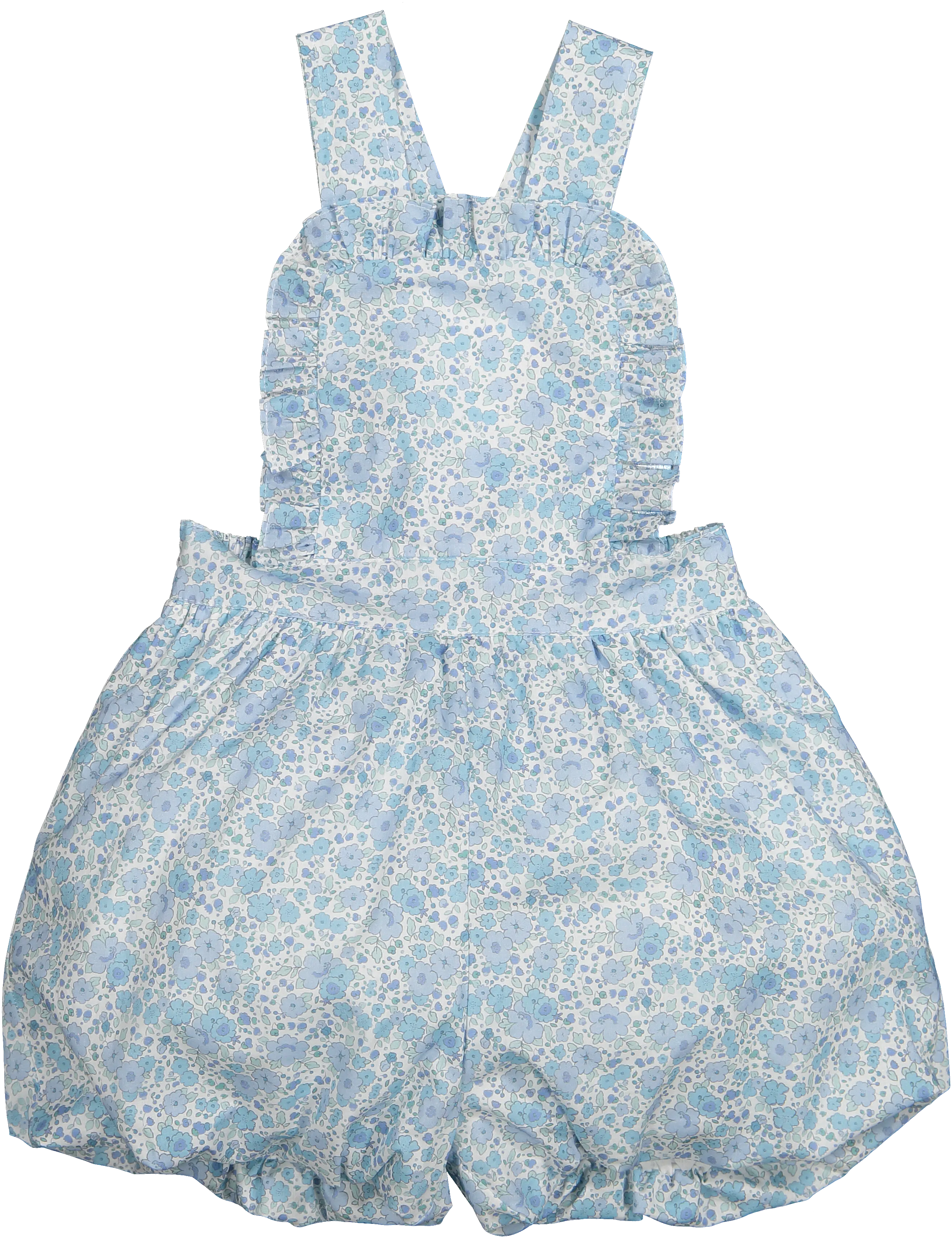 Blue Ditsy Floral girl set