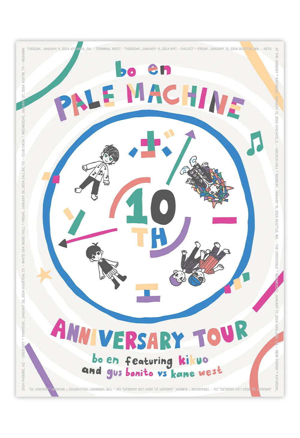 bo en "PALE MACHINE" 10th Anniversary Tour Poster