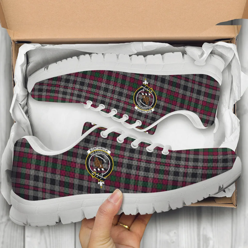 Borthwick Tartan Sneakers with Family Crest
