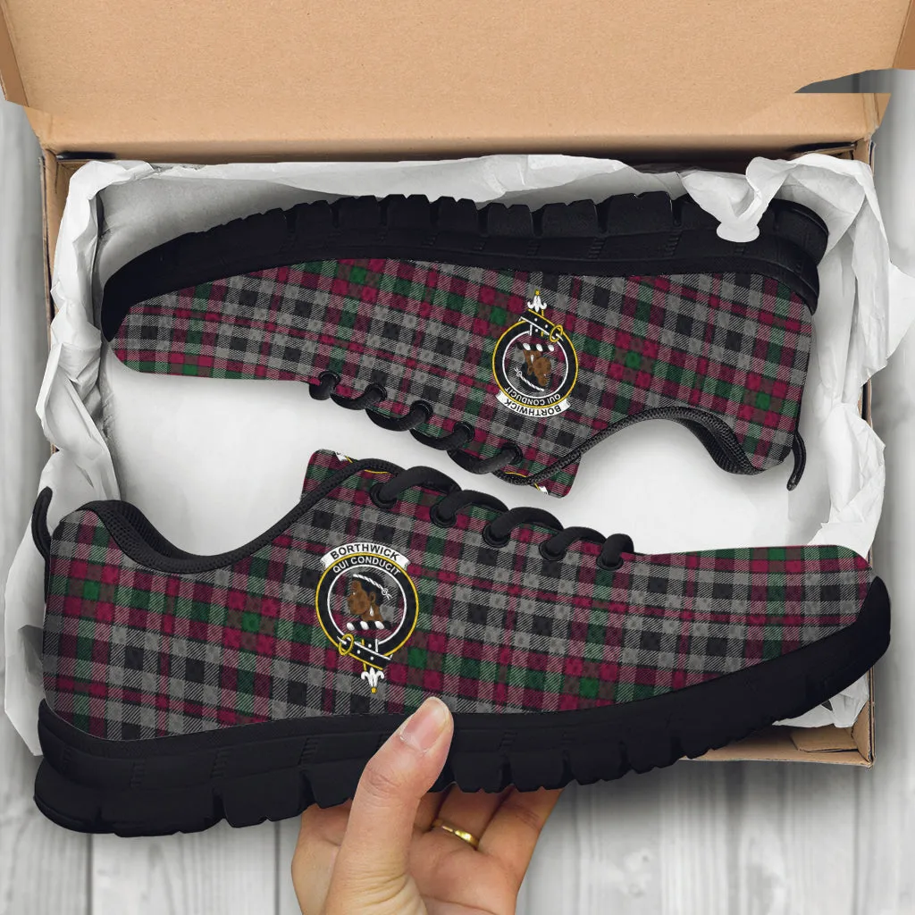 Borthwick Tartan Sneakers with Family Crest