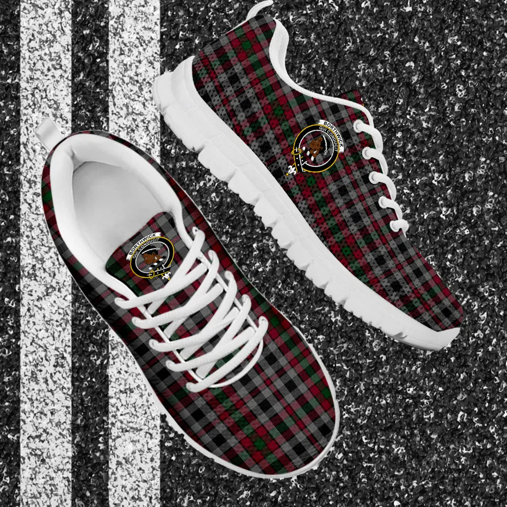 Borthwick Tartan Sneakers with Family Crest