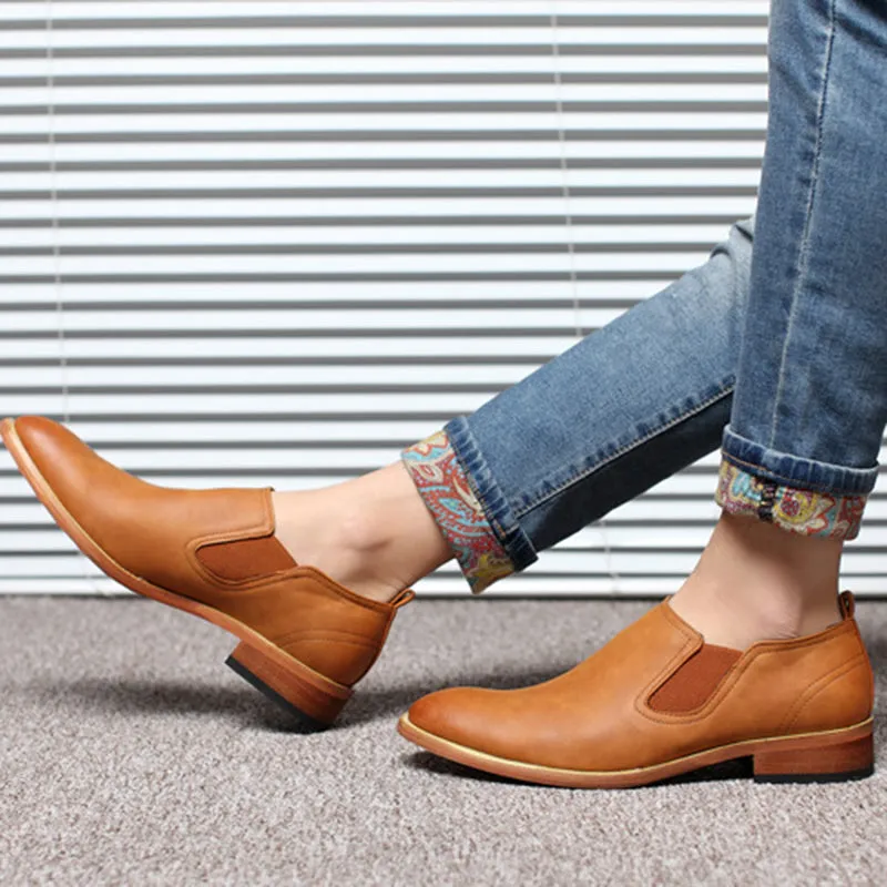 British Breathable Casual Leather Shoes