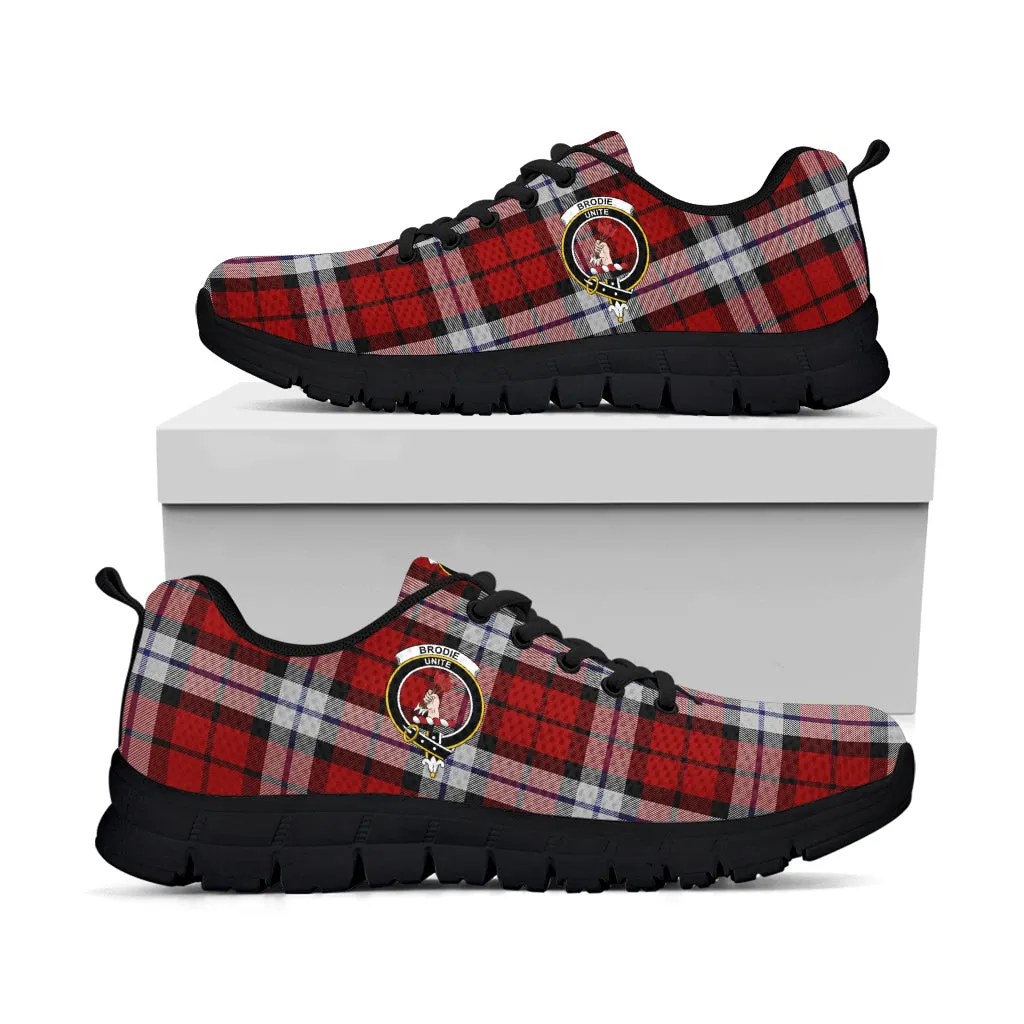 Brodie Dress Tartan Sneakers with Family Crest