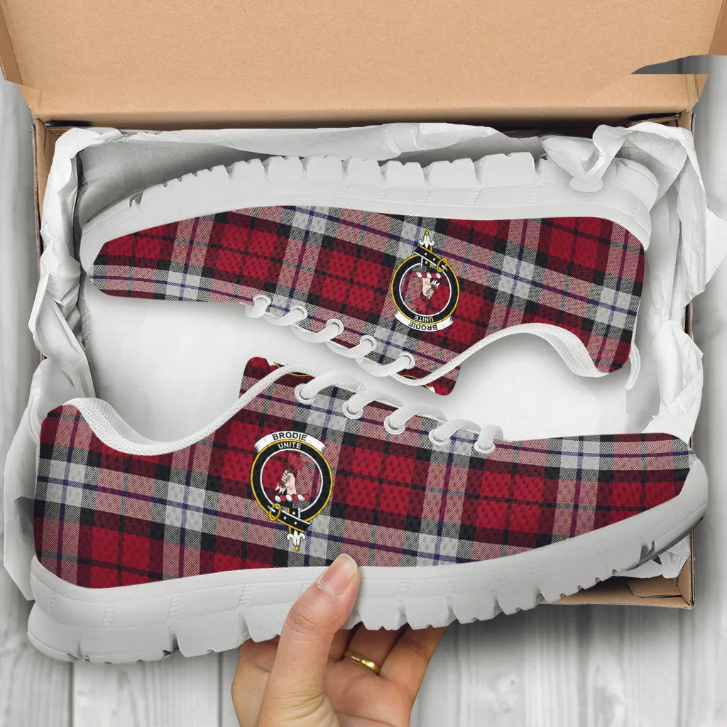 Brodie Dress Tartan Sneakers with Family Crest