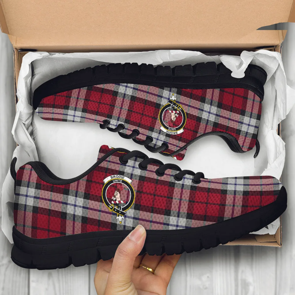 Brodie Dress Tartan Sneakers with Family Crest