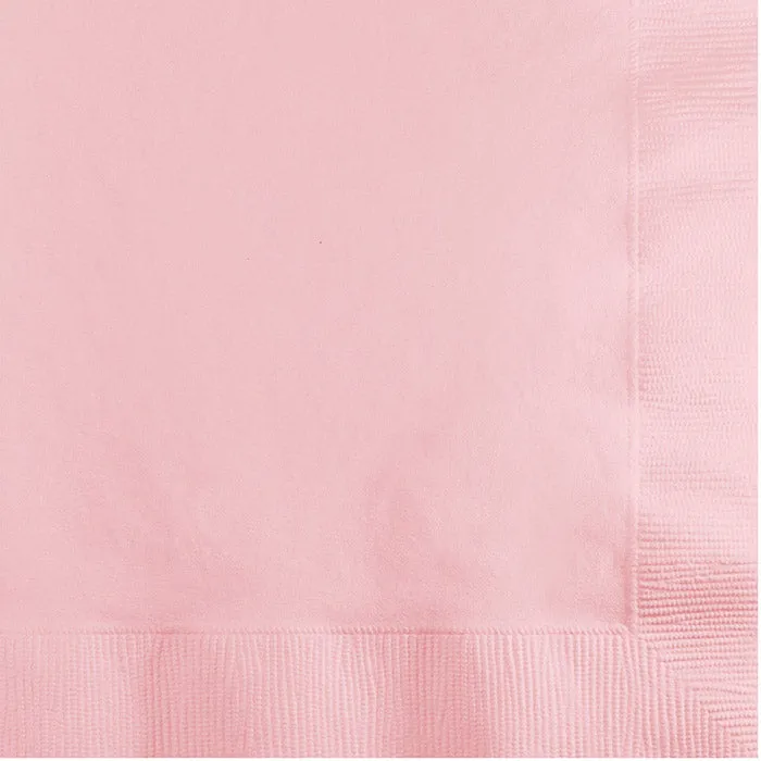 Bulk Classic Pink Beverage Napkins 3 ply (500 per Case)