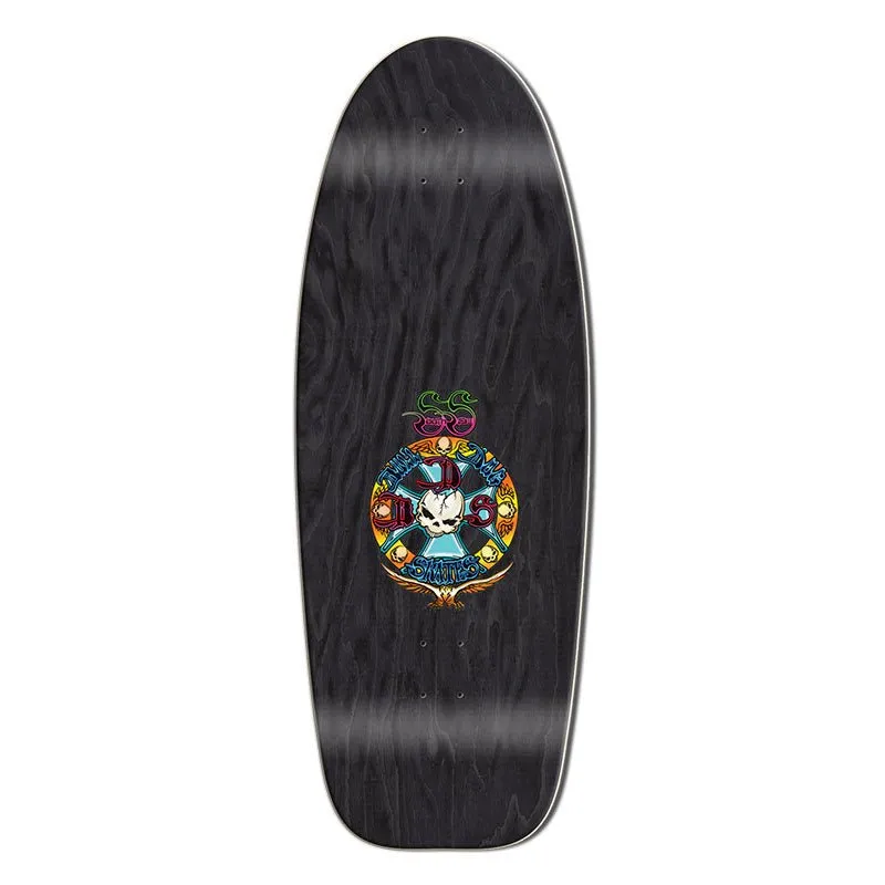 Bull Dog Designs Sabertooth BLACK STAIN 33"x 11.875"x WB 18.5" Skateboard Deck