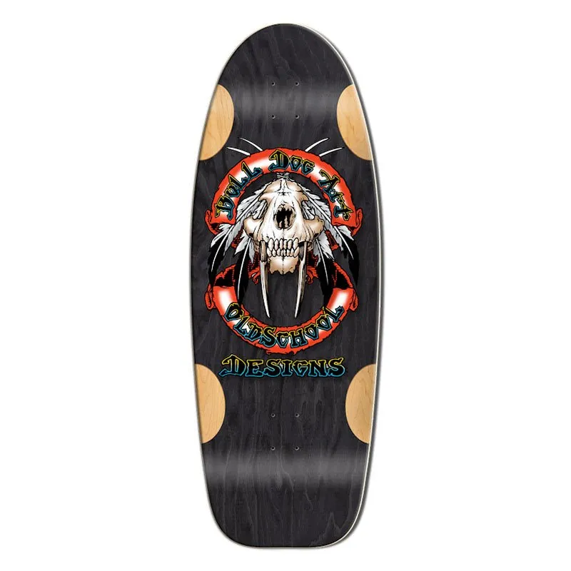 Bull Dog Designs Sabertooth BLACK STAIN 33"x 11.875"x WB 18.5" Skateboard Deck