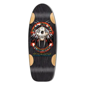 Bull Dog Designs Sabertooth BLACK STAIN 33"x 11.875"x WB 18.5" Skateboard Deck