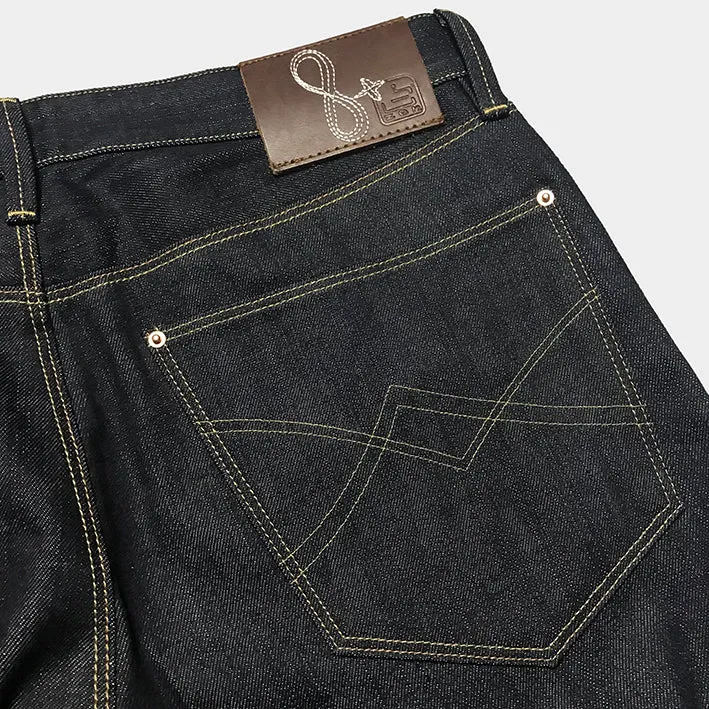 BZEN X @INN8CHIRO COLLABORATION S8 SLIM- 13.5oz- RAW SELVEDGE- INDIGO