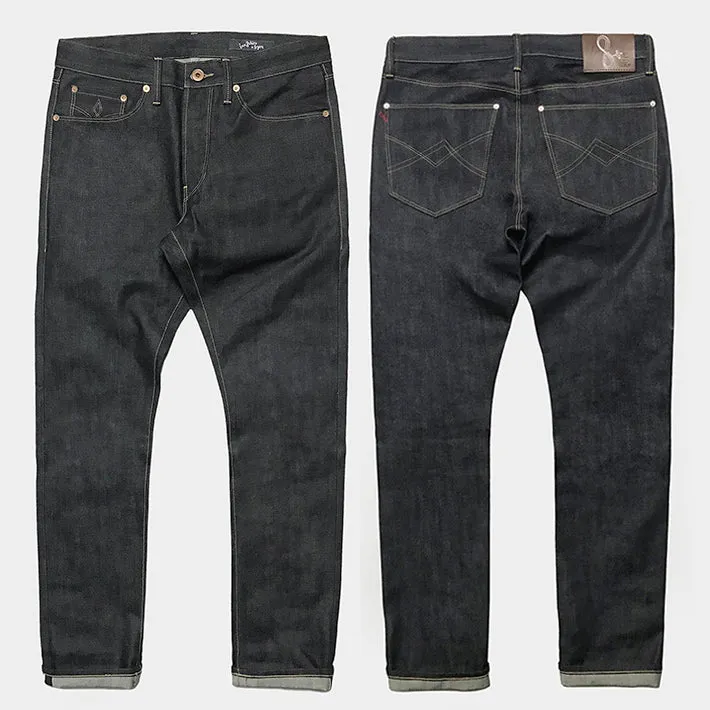 BZEN X @INN8CHIRO COLLABORATION S8 SLIM- 13.5oz- RAW SELVEDGE- INDIGO