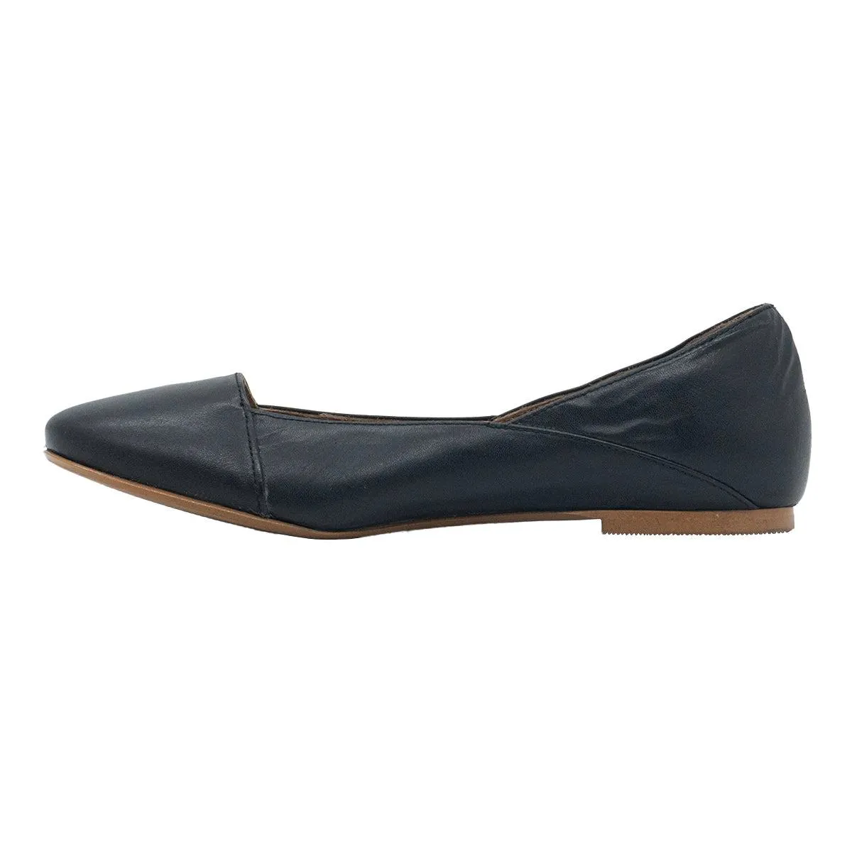 Casual Attitude Tobalo Casual Ballerinas Leather Black Colour For Women