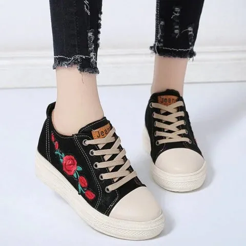 Cheap Embroidery Stitching Casual Shoes