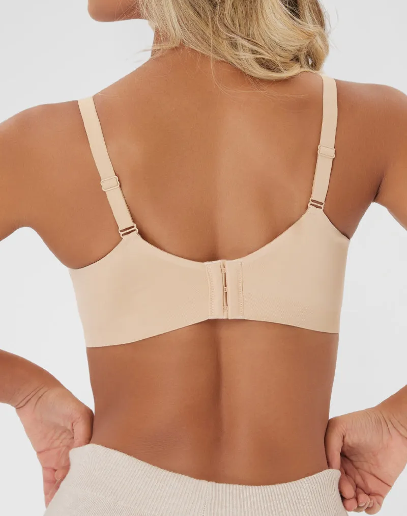 Deep V Full Coverage Push Up Bra