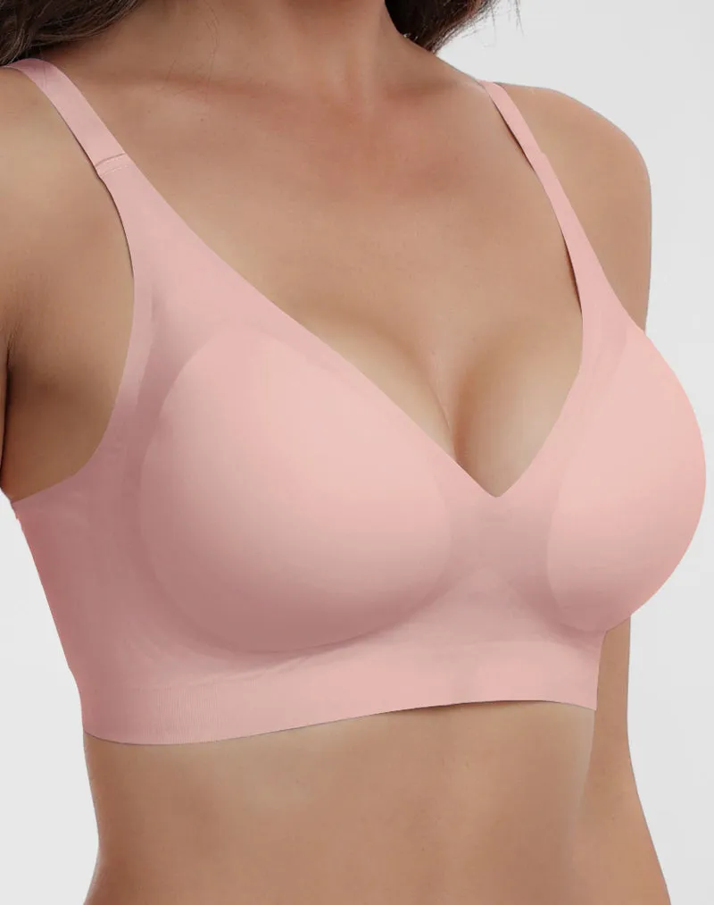 Deep V Full Coverage Push Up Bra