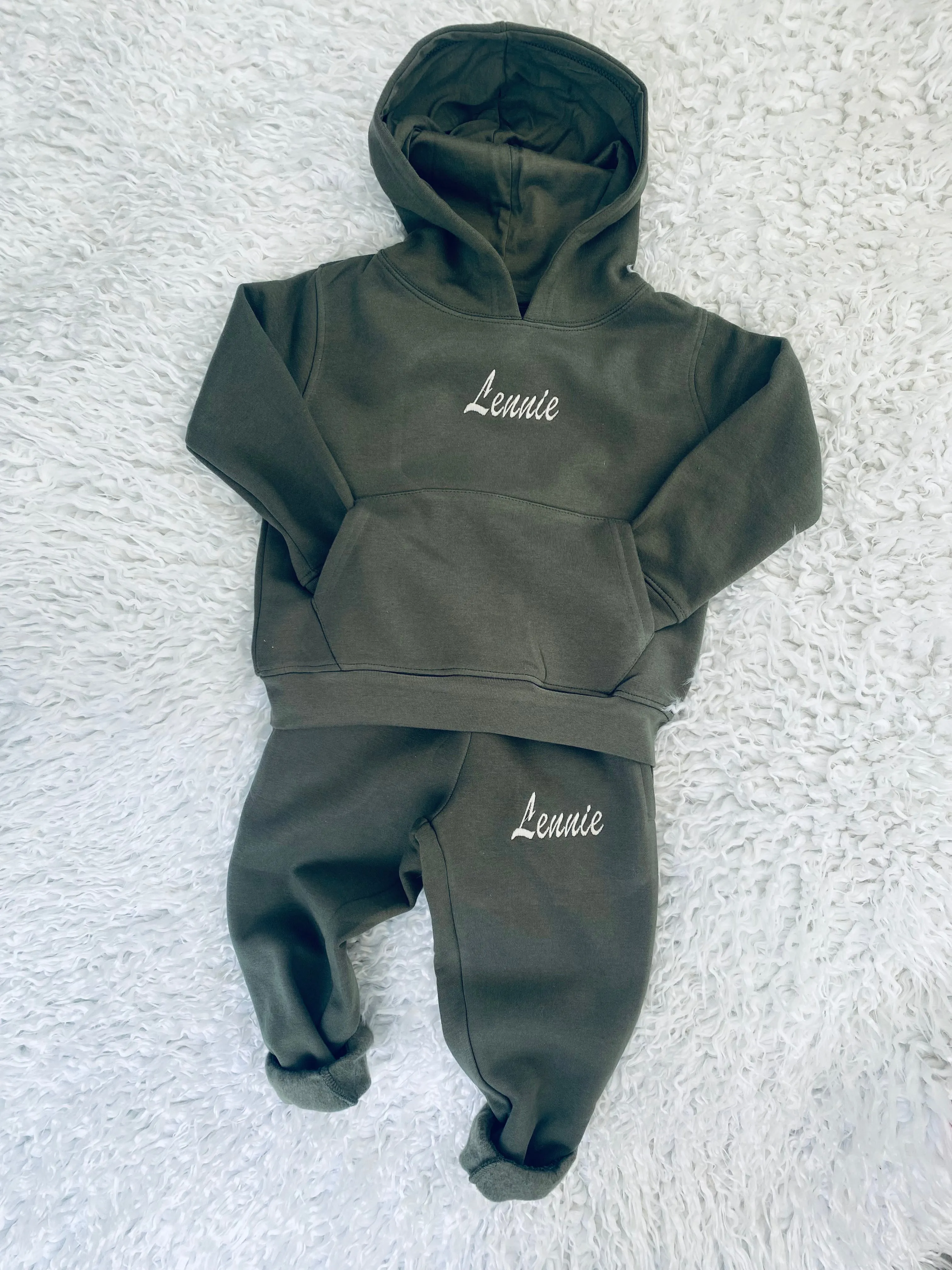Embroidered Hoodie & Jogger Set (6M-10Yrs)