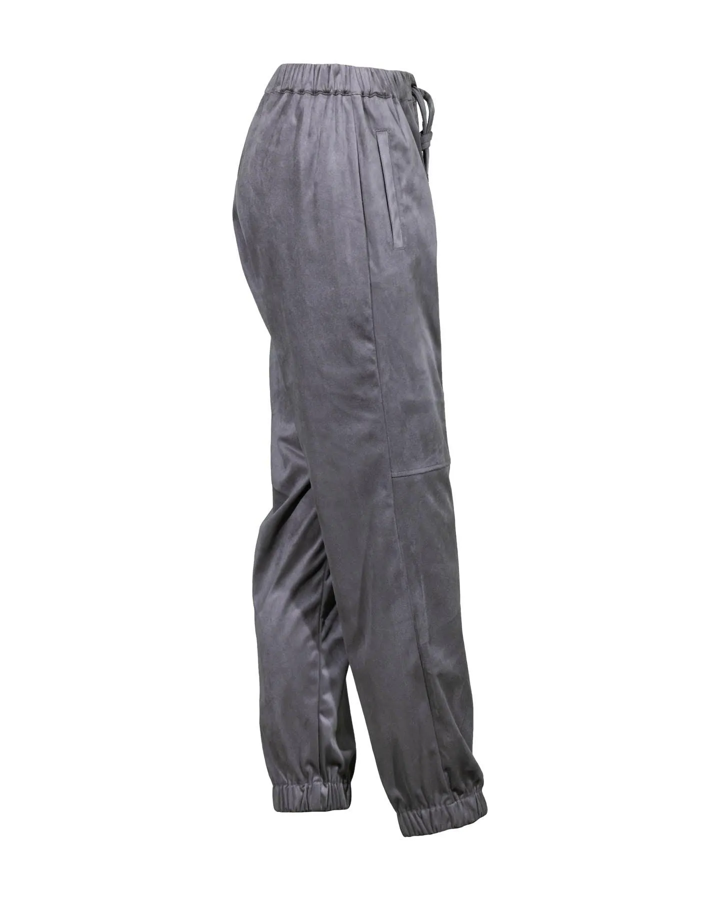 Faux Suede Jog Pant