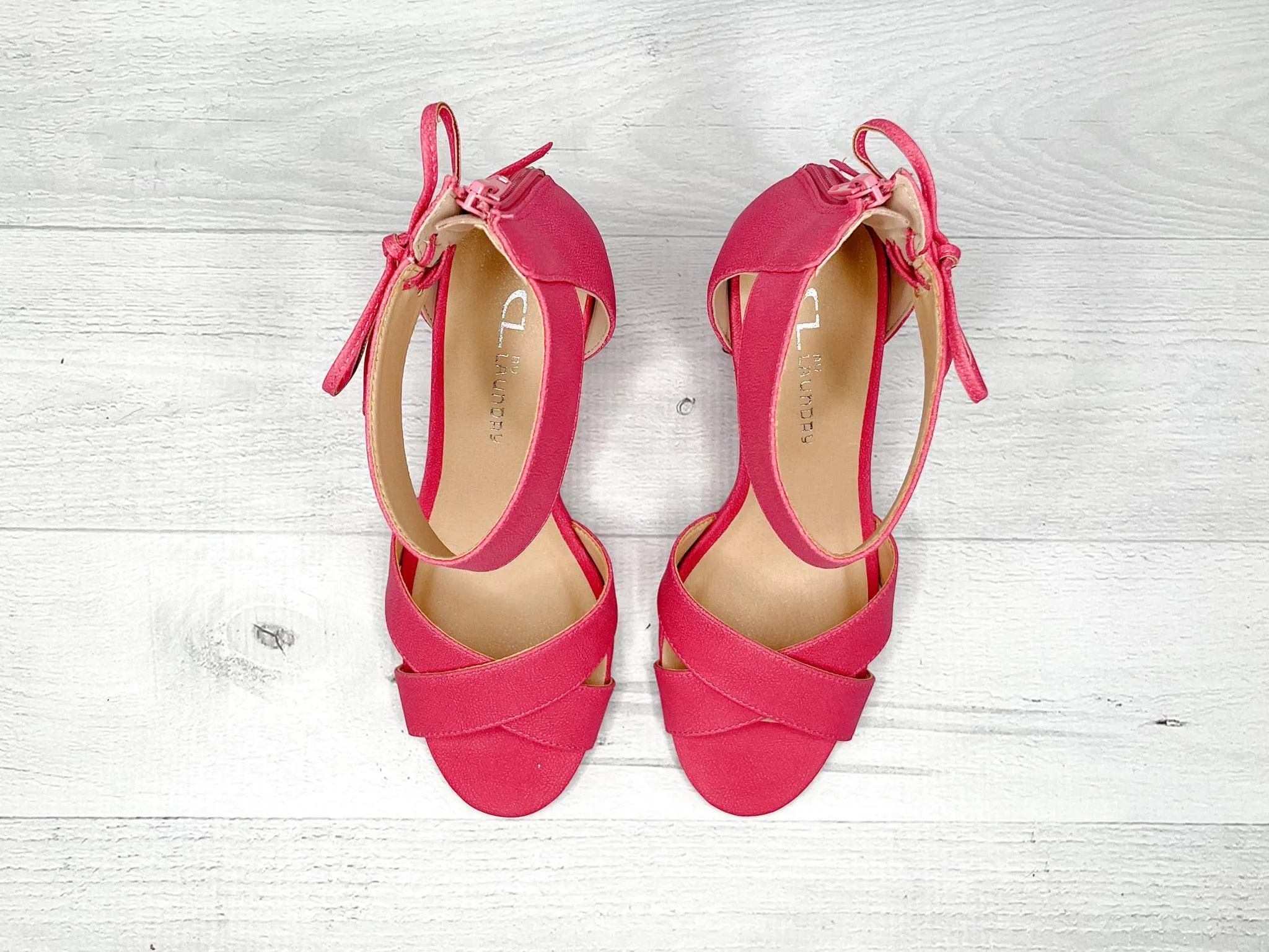Fuchsia Bow Wedge