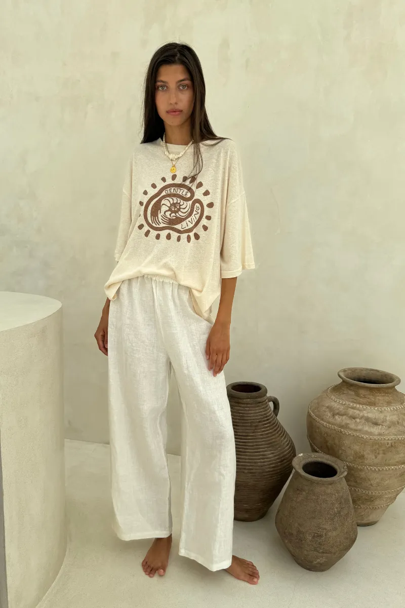 GENTLE LIVING TEE - NATURAL