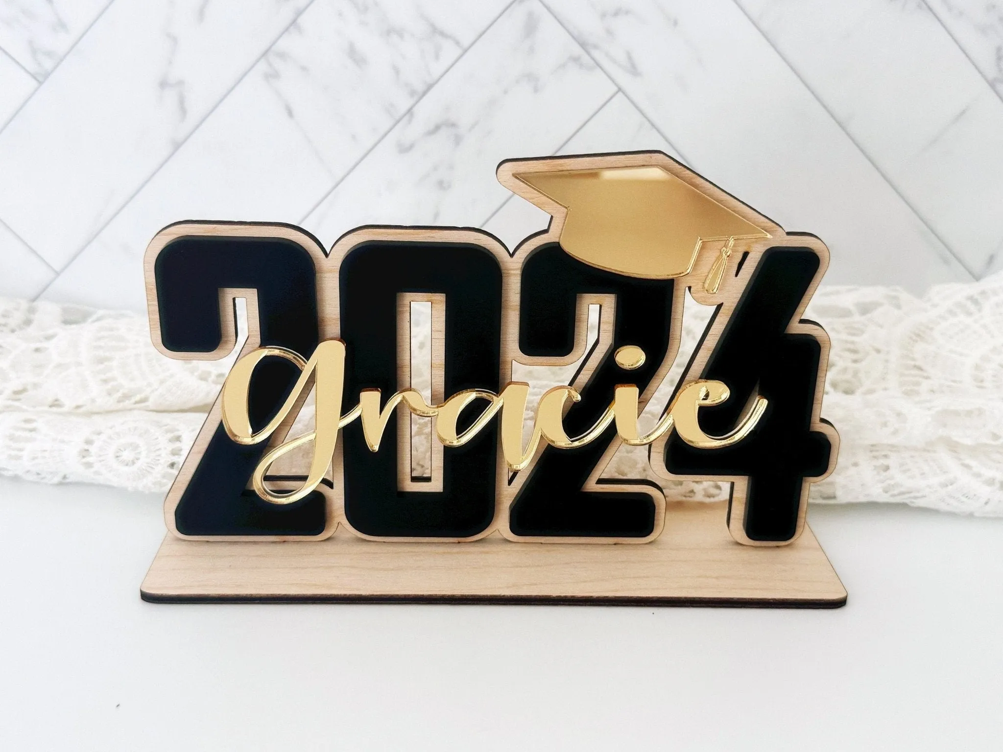 Gift for Graduate, Grad Sign, 2024 Grad Gift, Choose your Colors