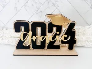 Gift for Graduate, Grad Sign, 2024 Grad Gift, Choose your Colors