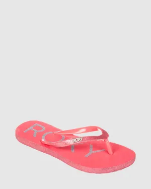 Girls 8-16 Viva Glitter IV Thongs