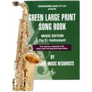 Green Song Book Music Edition For E Flat Instruments