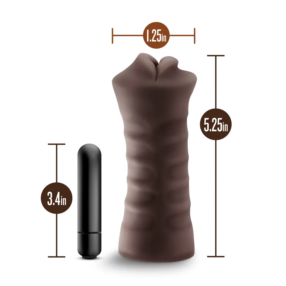 Hot Chocolate Heather Vibrating Mouth Masturbator
