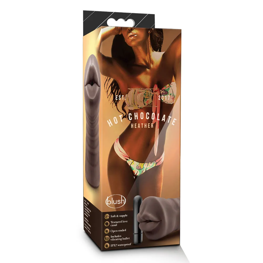 Hot Chocolate Heather Vibrating Mouth Masturbator