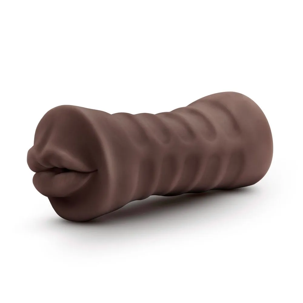 Hot Chocolate Heather Vibrating Mouth Masturbator