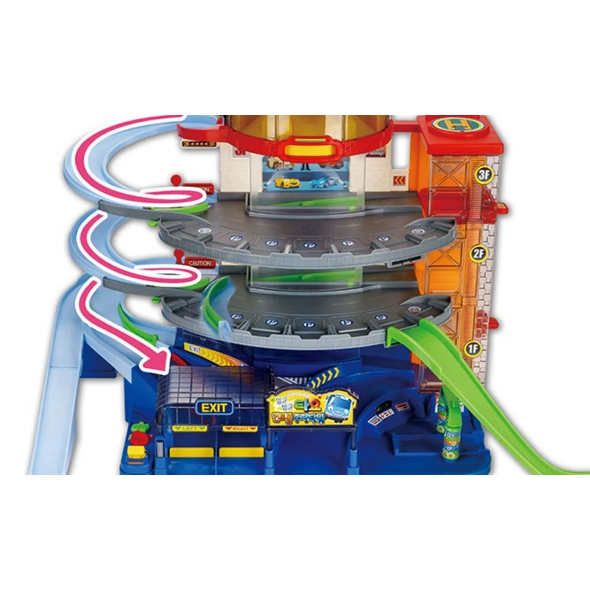 Iconix Tayo Control Parking Tower Deluxe Play Set - Cars/Buses - 🏆 #24 - Toys/Hobbies - Best of December