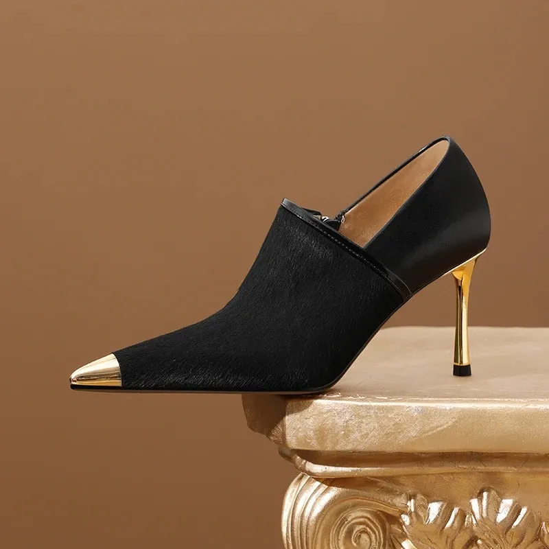 Irresistible Charm Pointed Toe Slip-On Stiletto High Heel Pumps