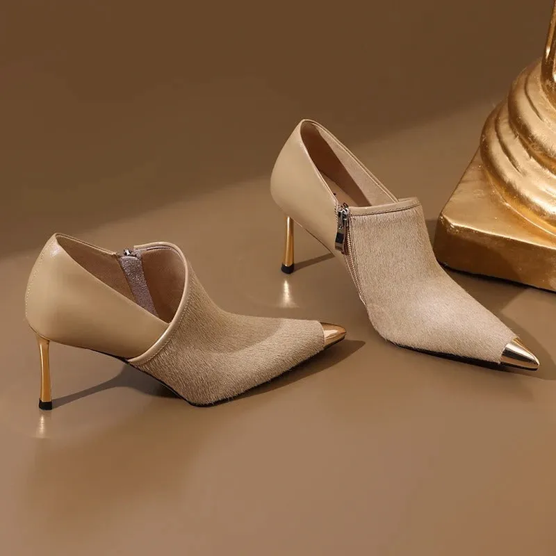 Irresistible Charm Pointed Toe Slip-On Stiletto High Heel Pumps