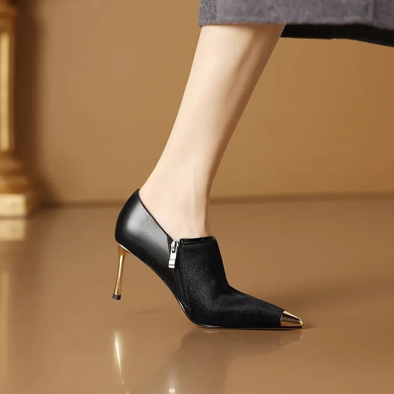 Irresistible Charm Pointed Toe Slip-On Stiletto High Heel Pumps