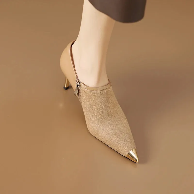 Irresistible Charm Pointed Toe Slip-On Stiletto High Heel Pumps