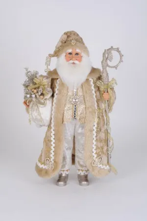 Ivory/Gold Elegance Santa