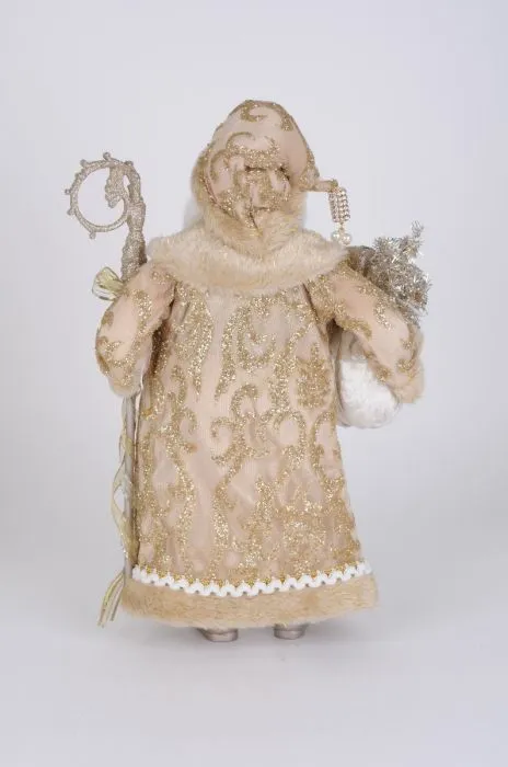 Ivory/Gold Elegance Santa
