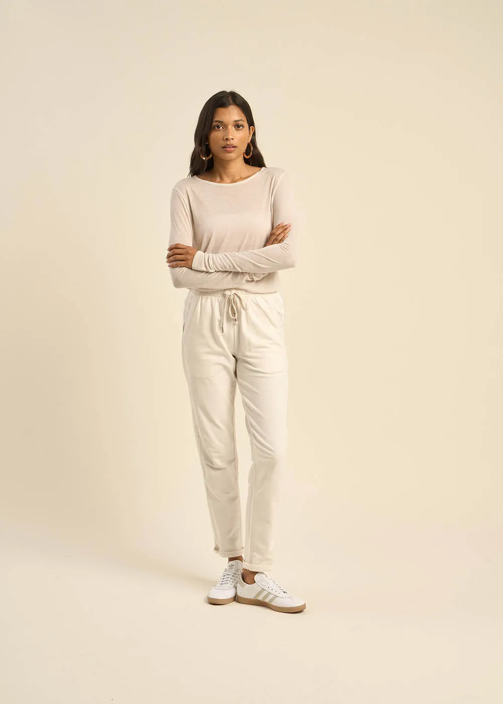 Jogging détails en satin