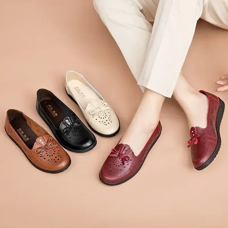 Leather Loafer Flats