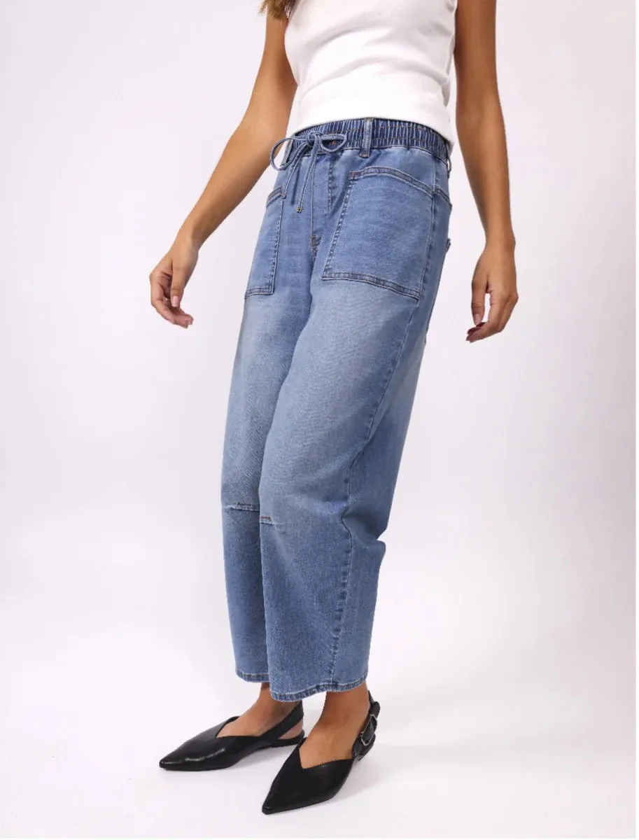 Leo Barrel Jeans - Blue