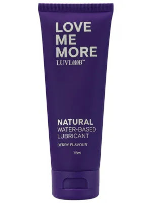 LUVLOOB Love Me More - Berry Natural WATER-BASED FLAVOURED LUBRICANT
