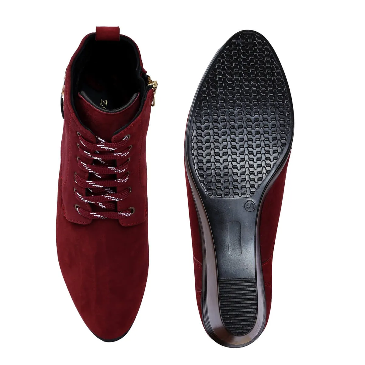 Luxurious Suede Ankle Boots for Women L-71