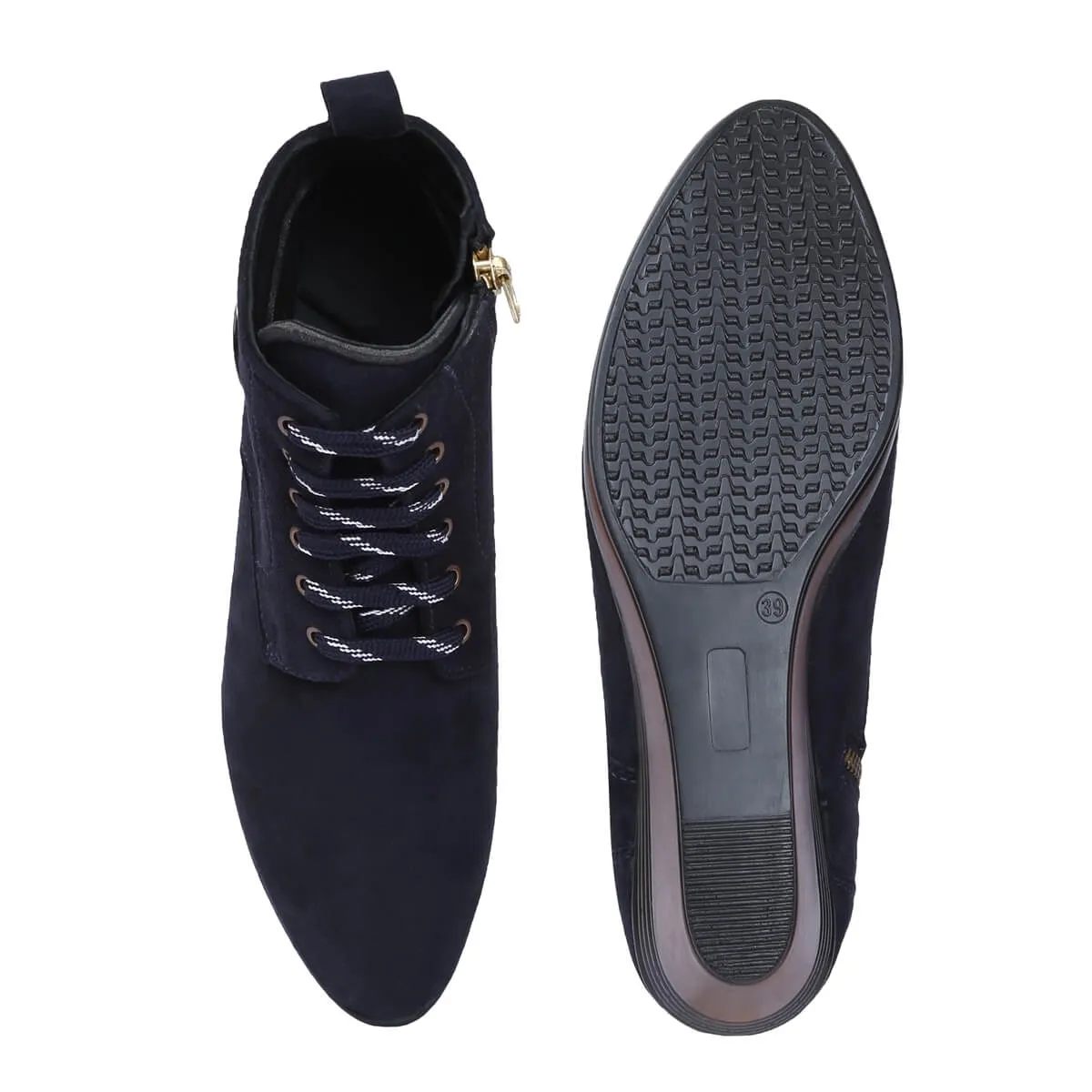 Luxurious Suede Ankle Boots for Women L-71
