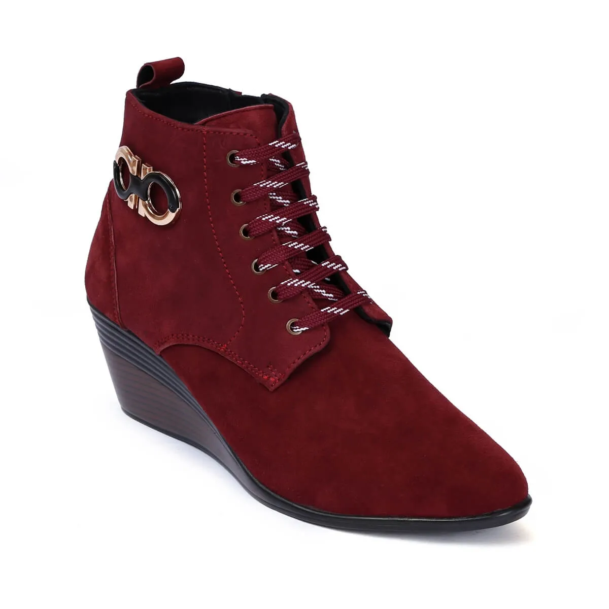 Luxurious Suede Ankle Boots for Women L-71