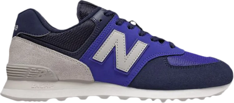 New Balance 574 sneakers, black/purple