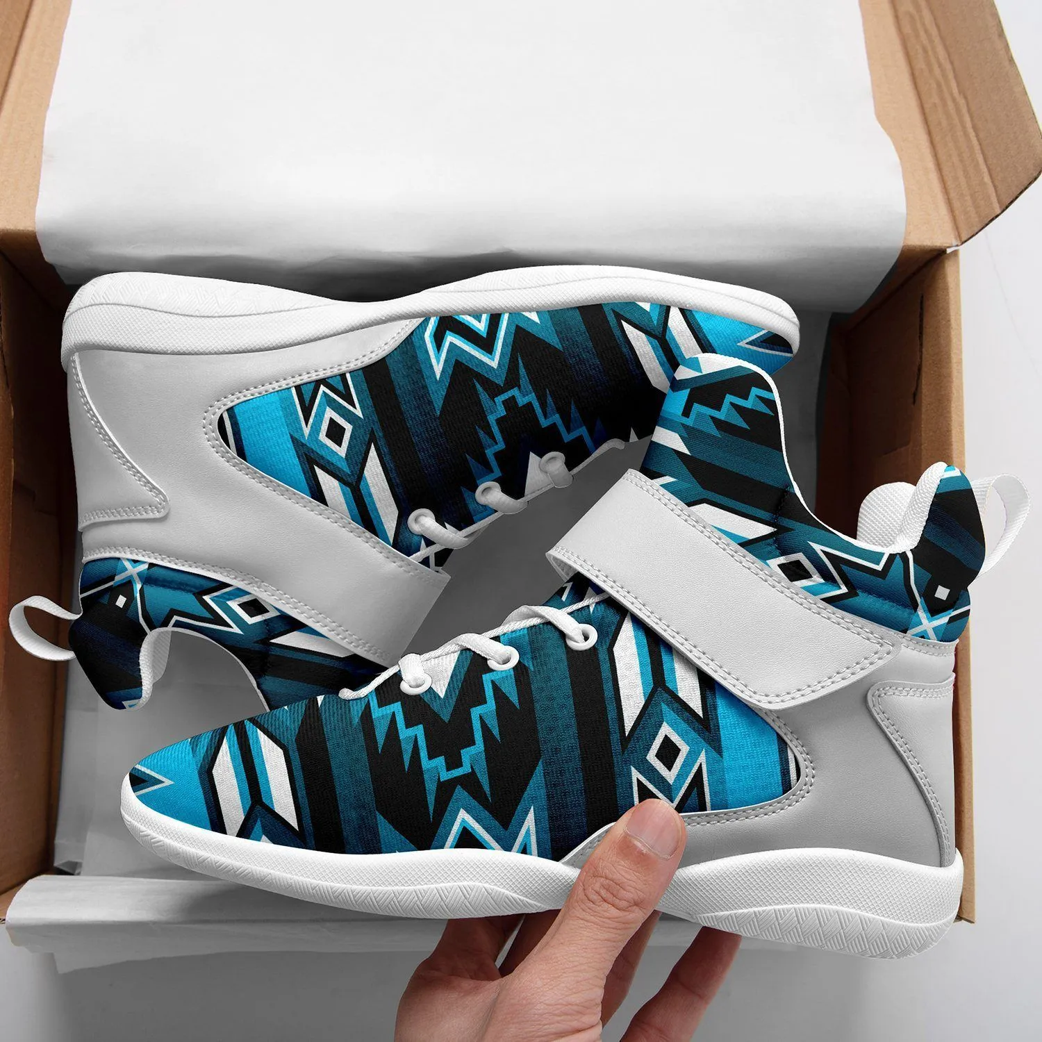Northern Journey Ipottaa Basketball / Sport High Top Shoes - White Sole