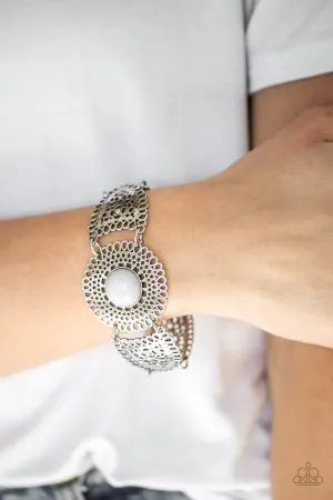 Open Door Jewelry - Avant-VANGUARD - Silver Bracelet - Paparazzi Accessories
